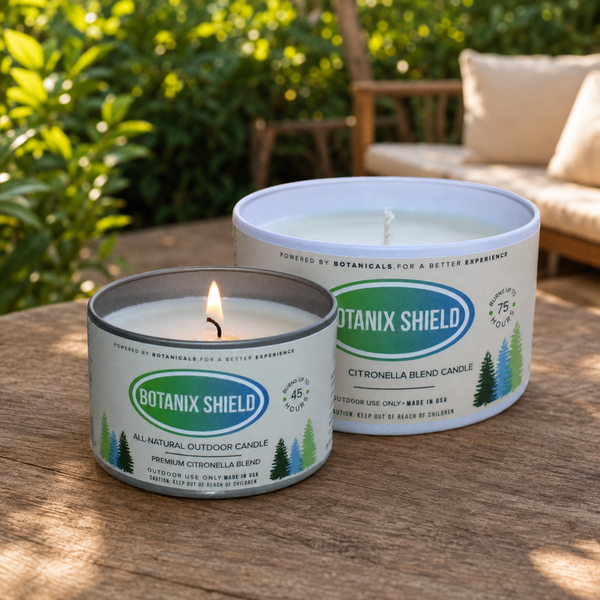 Premium Citronella Outdoor Candle Blend Set — 8 oz + 14 oz All-Natural Candles